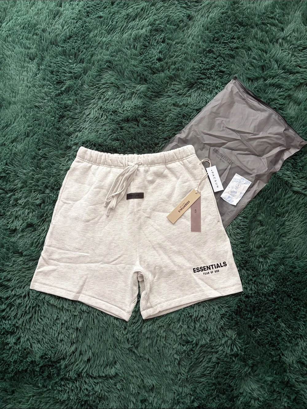 Fear Of God Essentials Light Oatmeal Shorts